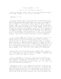 Pres. Bill Clinton Speech)(Transcript) Total Number of Pages for This Article: 5 FULL TEXT