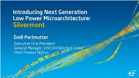 Silvermont CPU Overview
