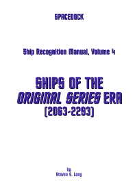 SPACEDOCK Ship Recognition Manual, Volume 4