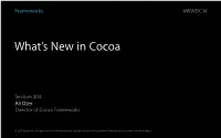 204 What's New in Cocoa 03 04 DF