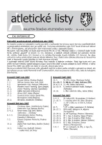 Atletické Listy a Èas Informuje 7.–8