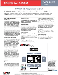 CONNX for C-ISAM