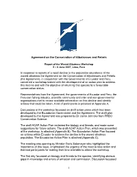 Convention on the Conservation of Migratory Species of Wild Animals (CMS Or Bonn Convention)