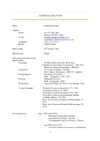 Curriculum Vitae