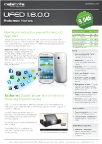 New Logical Extraction Support for Android Apps Data Exclusive!