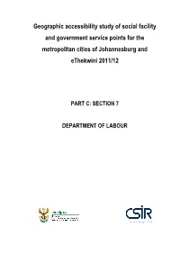 Part C: Section 7 Department of Labour
