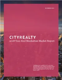 2018 Year-End Manhattan Market Report Here