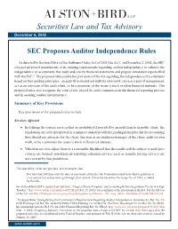 Auditor Independence Rules.Indd