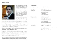 Ben Van Oosten PROGRAMM