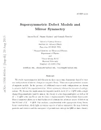Supersymmetric Defect Models and Mirror Symmetry