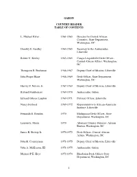Table of Contents