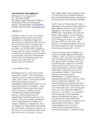 Aerosols in Astrophysics Stars Complete Their Cycle of Existence, There R.E.Stencel, C.A