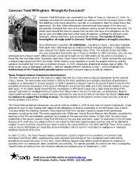 Cameron Todd Willingham: Wrongfully Executed?