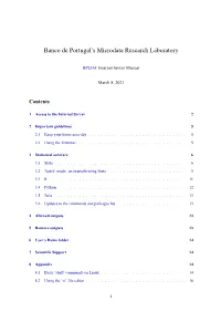 Internal Server Manual