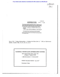 NATIONAL YOUTH GANG INFORMATION CENTER If You Have Issues Viewing Or Accessing This File Contact Us at NCJRS.Gov