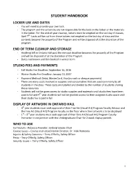 Student Handbook