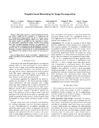 Template-Based Remeshing for Image Decomposition