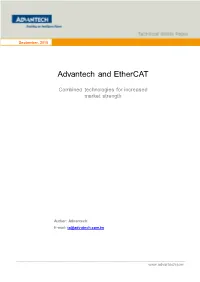 Advantech and Ethercat