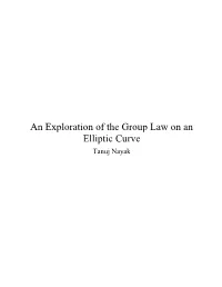 An Exploration of the Group Law on an Elliptic Curve Tanuj Nayak