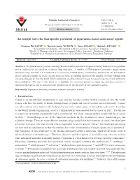 An Insight Into the Therapeutic Potential of Piperazine-Based Anticancer Agents