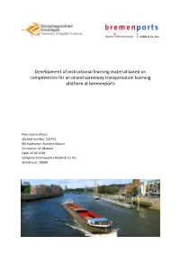 Development of Instructional Learning Material Based on Competencies for an Inland Waterway Transportation Learning Platform at Bremenports