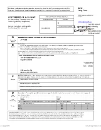 Licensing Division for the Correct Form