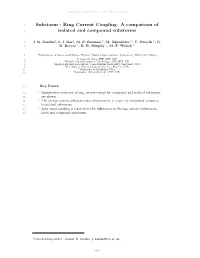 Ring Current Coupling: a Comparison of Isolated and Compound Substorms