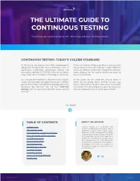 Continuous Testing