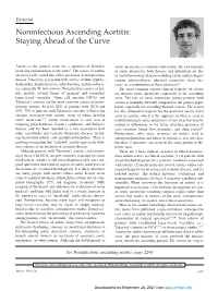 Noninfectious Ascending Aortitis: Staying Ahead of the Curve
