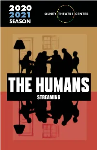 Streaming a Note from the Artistic Director