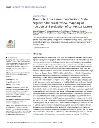 The Cholera Risk Assessment in Kano State, Nigeria: a Historical Review, Mapping of Hotspots and Evaluation of Contextual Factors