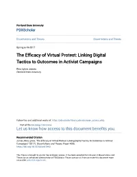 The Efficacy of Virtual Protest: Linking Digital Tactics to Outcomes in Activist Campaigns