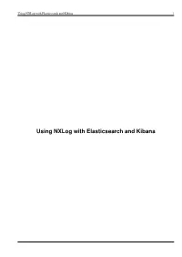 Using Nxlog with Elasticsearch and Kibana I