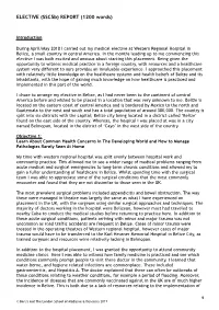 Elective 2018 Report