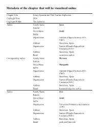 Metadata of the Chapter That Will Be Visualized Online