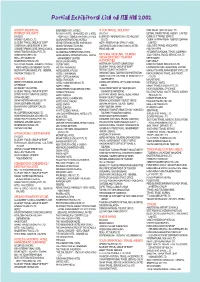Partial Exhibitors' List of ITE HK 2002 ITE HK Inform Open Ch Prom
