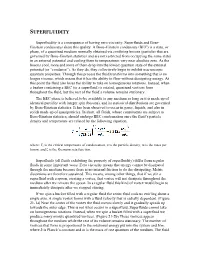 Superfluidity