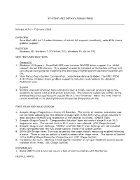 Smartsoft-AES Software Release Notes