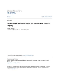 Uncomfortable Bedfellows: Locke and the Libertarian Theory of Property