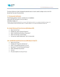 2B. Install Microsoft Fax Services (Windows Vista/7)