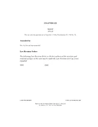 CHAPTER 155 THEFT Amended By: Law Revision Orders the Following