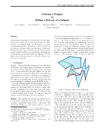 Draining a Polygon –Or– Rolling a Ball out of a Polygon