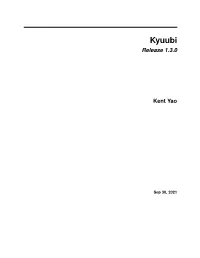 Kyuubi Release 1.3.0 Kent