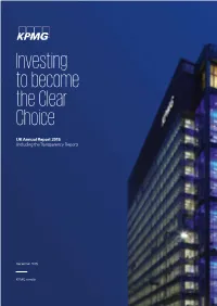 UK Annual Report 2015 (Including the Transparency Report)