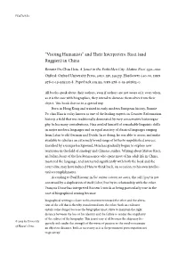 “Visiting Humanists” and Their Interpreters: Ricci (And Ruggieri) in China