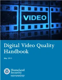 Digital Video Quality Handbook (May 2013