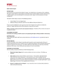 WASC Interim Report INSTRUCTIONS Interim Reports Are
