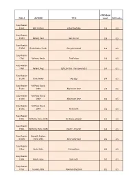 Master List for AR Revised