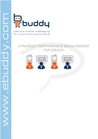 Strategic Performance Measurement for Ebuddy