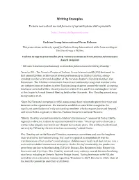 Writing Examples